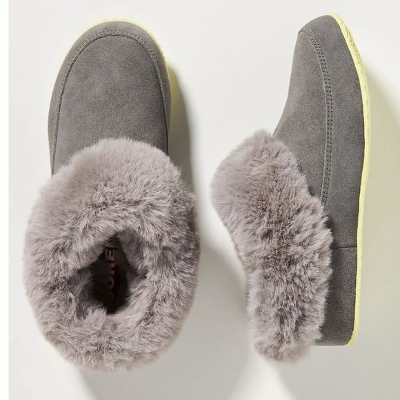 Sorel Shoes - Sorel Coffee Run Slippers- Quarry Grey